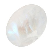Cabochon ovale facetté 8x6 mm - Pierre de lune x1|raw }}