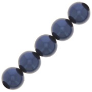 Perles rondes nacrées Preciosa - Round Pearl Maxima 12 mm - Blue x6
