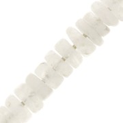 Perles Heishi rondelles en pierre gemme 5x2 mm - Pierre de lune x20