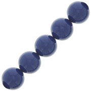 Perles rondes nacrées Preciosa - Round Pearl Maxima 10 mm - Navy blue x5|raw }}