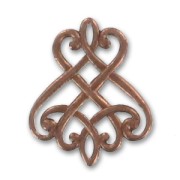 Intercalaires 25x20 mm cuivré vieilli x2|raw }}