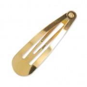 Barrettes à cheveux 48 mm doré x8