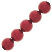Perles rondes nacrées Preciosa - Round Pearl Maxima 10 mm - Red x5|raw }}
