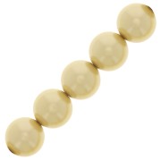 Perles rondes nacrées Preciosa - Round Pearl Maxima 10 mm - Vanilla x5|raw }}