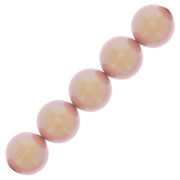 Perles rondes nacrées Preciosa - Round Pearl Maxima 10 mm - Pearlescent Pink x5|raw }}
