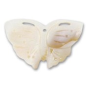 Pendentif papillon Nacre 25x41 mm x1