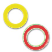 Anneau double face 38 mm Jaune/Rouge/Vert x1|raw }}
