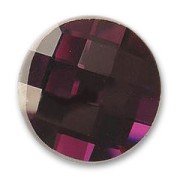 Cabochon facetté en verre 14 mm Amethyst x1|raw }}
