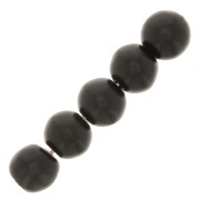 Perles rondes 10 mm imitation Howlite teintées - Noir x10|raw }}