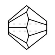 Perles toupies Preciosa - Rondelle Bead 3 mm - Light Siam x30