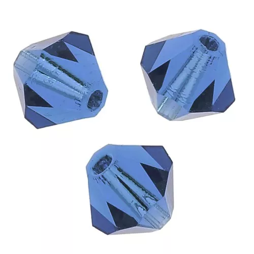 Perles toupies Preciosa - Rondelle Bead 3 mm - Sapphire x30