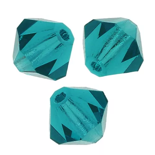 Perles toupies Preciosa - Rondelle Bead 3 mm - Blue Zircon x30