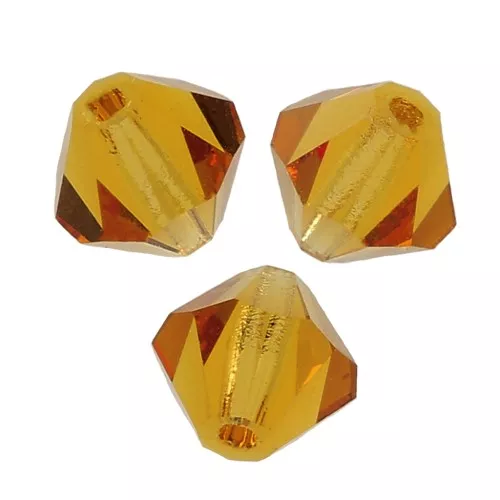 Perles toupies Preciosa - Rondelle Bead 3 mm - Topaz x30