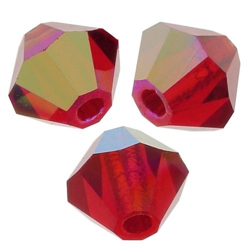 Perles toupies Preciosa - Rondelle Bead 3 mm - Light Siam AB x30