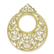 Pendentifs légers travaillés 59 mm doré x6|raw }}