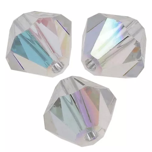 Perles toupies Preciosa - Rondelle Bead 3 mm - Crystal AB x30