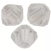 Perles toupies Preciosa - Rondelle Bead 3 mm - Crystal Argent Flare x30