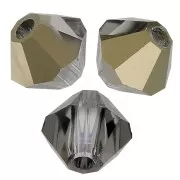 Perles toupies Preciosa - Rondelle Bead 3 mm - Crystal Starlight Gold Half x30