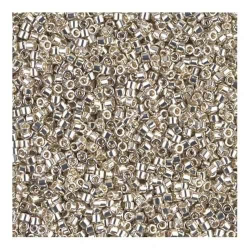 Miyuki Delica 11/0 DB0035 - Galvanized Silver Metallic x8g