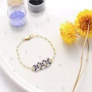 Perles toupies Preciosa - Rondelle Bead 3 mm - Crystal Lagoon x30