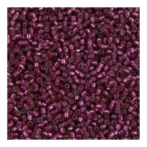 Miyuki Delica 11/0 DB1342 - Dyed Silver Lined Raspberry x8g