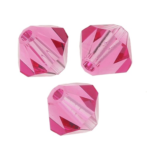 Perles toupies Preciosa - Rondelle Bead 5 mm - Rose x12