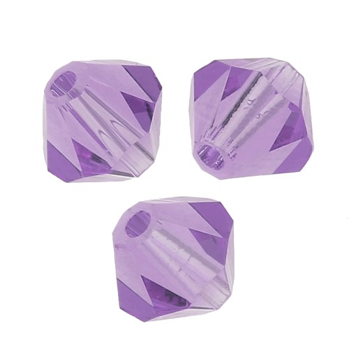 Perles toupies Preciosa - Rondelle Bead 5 mm - Violet x12