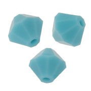 Perles toupies Preciosa - Rondelle Bead 5 mm - Turquoise x12