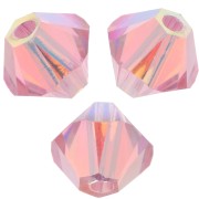 Toupies en cristal PureCrystal 5328 4 mm Light Rose AB2X x50