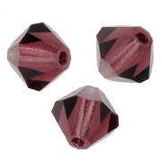 Perles toupies Preciosa - Rondelle Bead 5 mm - Burgundy x12