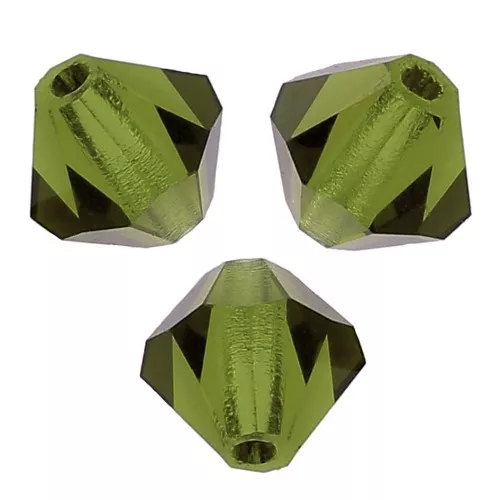 Perles toupies Preciosa - Rondelle Bead 5 mm - Olivine x12