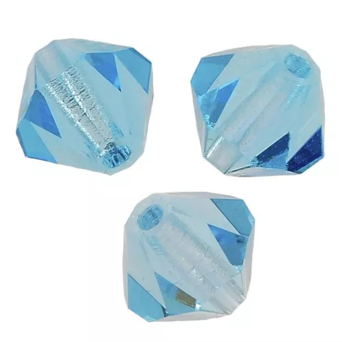 Perles toupies Preciosa - Rondelle Bead 5 mm - Aqua Bohemica x12