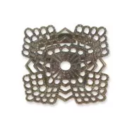 Bague estampe carrée 22 mm bronze x1