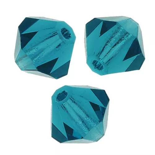 Perles toupies Preciosa - Rondelle Bead 5 mm - Indicolite x12