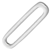 Intercalaire rectangle arrondi 20x6 mm - Argent 925 x1