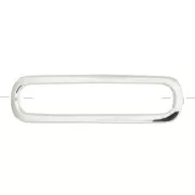 Intercalaire rectangle arrondi 21x6 mm - Argent 925 x1