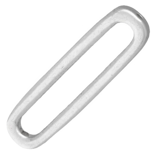 Intercalaire rectangle arrondi 20x6 mm - Argent 925 x1