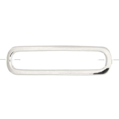 Intercalaire rectangle arrondi 21x6 mm - Argent 925 x1