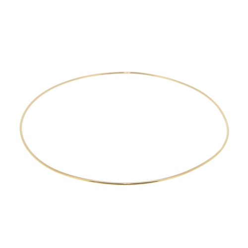 Bracelet jonc fin lisse 64 mm - Plaqué Or 3 microns x1