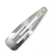 Barrette à cheveux 57 mm rhodié x1