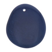 Fine tranche de Tagua 25-35 mm - Bleu nuit x1|raw }}