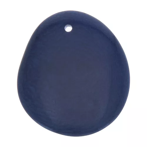 Fine tranche de Tagua 25-35 mm - Bleu nuit x1