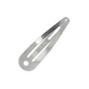 Barrette à cheveux 40 mm rhodié x1|raw }}