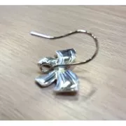 Crochets d'oreilles noeud 19 mm en Argent 925 x2