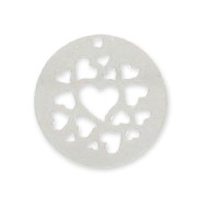 Sequin coeurs 20 mm en Argent 925 x1|raw }}