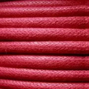 Coton ciré européen 0.7 mm Rouge x 3 m