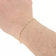 Chaîne maille Fantaisie 1.8 mm - Doré à l'or fin x50cm