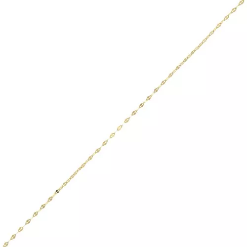 Chaîne maille Fantaisie 1.4 mm - Doré à l'or fin x50cm
