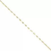 Chaîne maille Fantaisie 1.4 mm - Doré à l'or fin x50cm