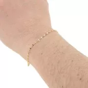 Chaîne maille Fantaisie 1.4 mm - Doré à l'or fin x50cm